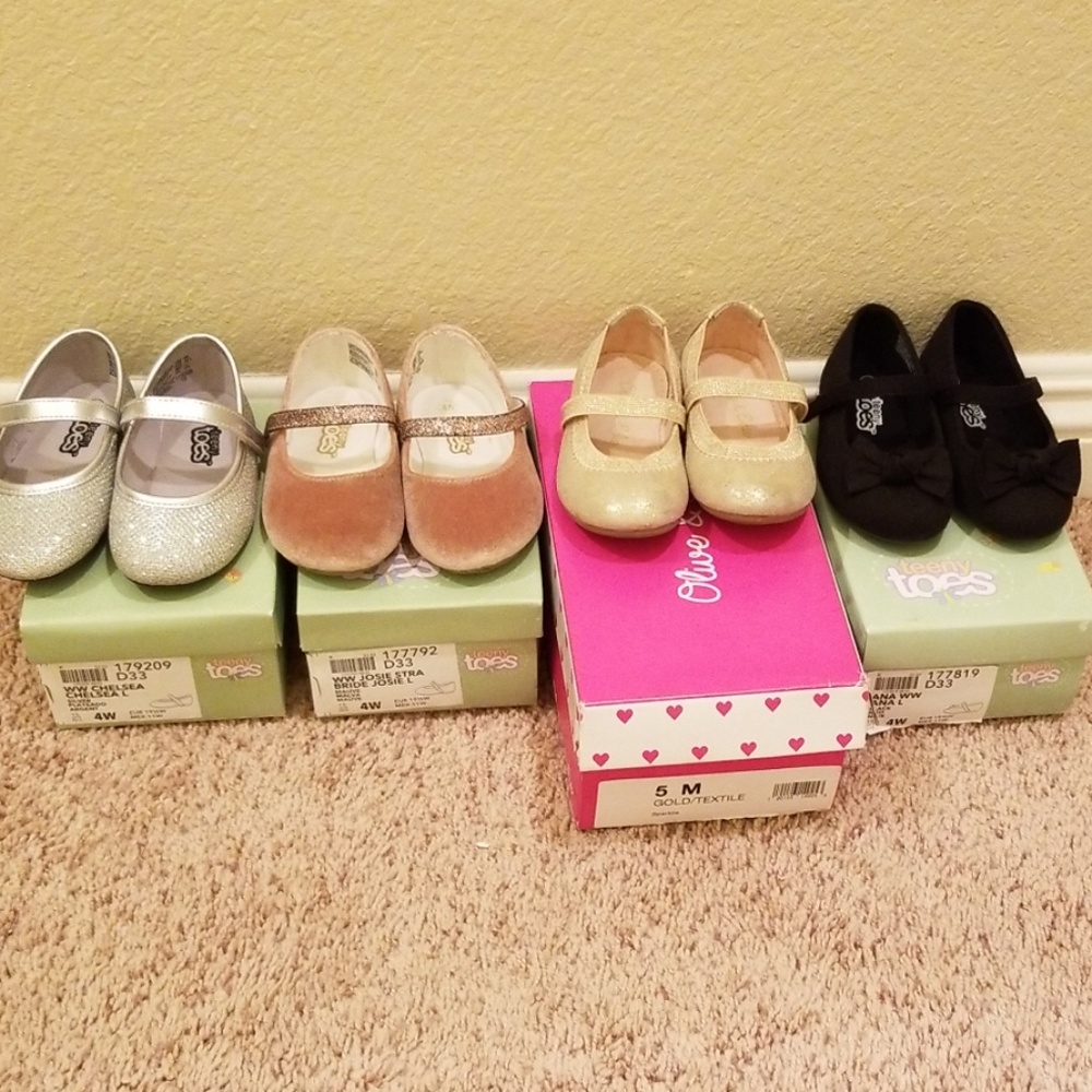 EUC! Baby girl dress shoes 4 / 5